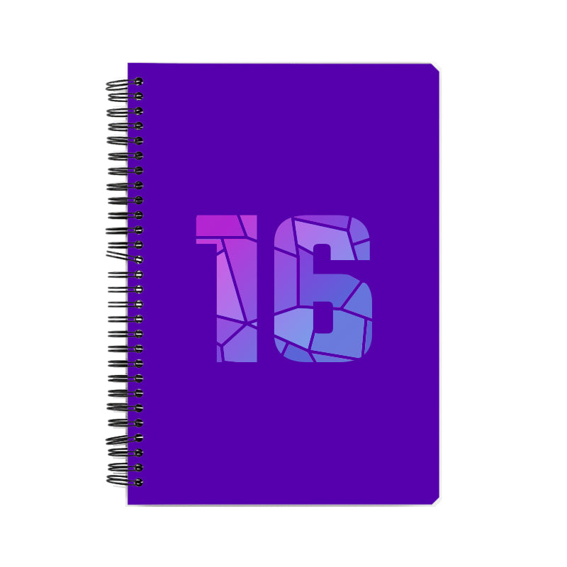 16 Number Notebook (Purple)