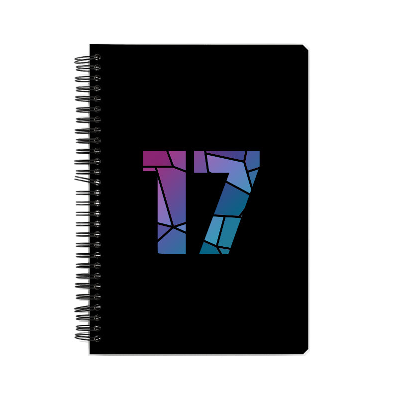 17 Number Notebook (Black)