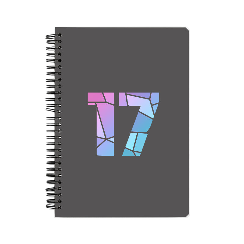 17 Number Notebook (Charcoal Grey)