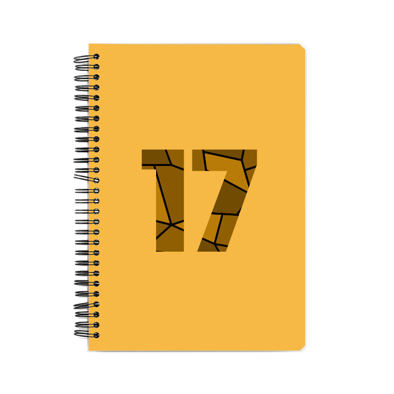 17 Number Notebook (Golden Yellow)