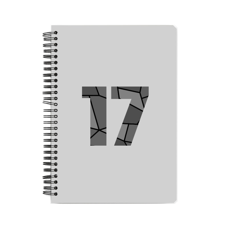 17 Number Notebook (Melange Grey)