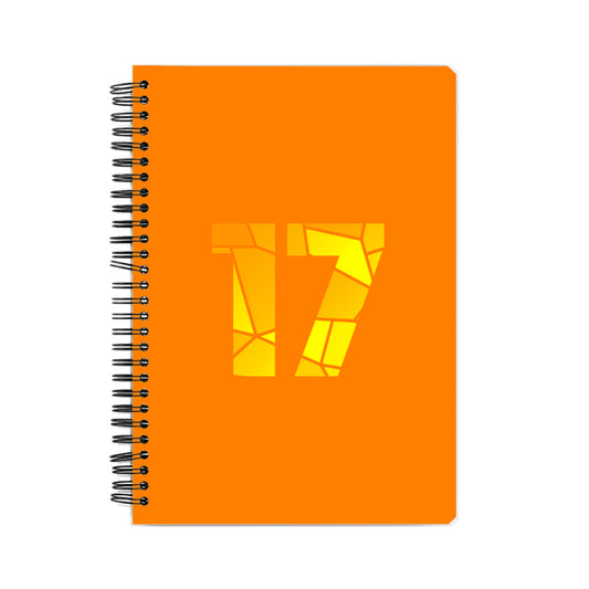 17 Number Notebook (Orange)