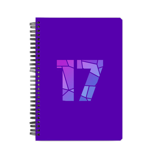 17 Number Notebook (Purple)