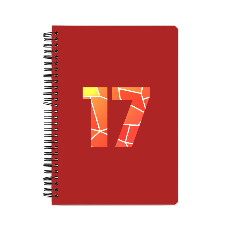 17 Number Notebook (Red)