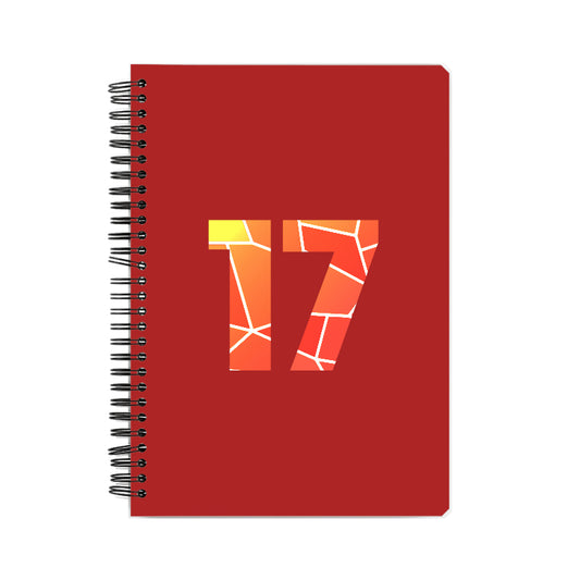 17 Number Notebook (Red)