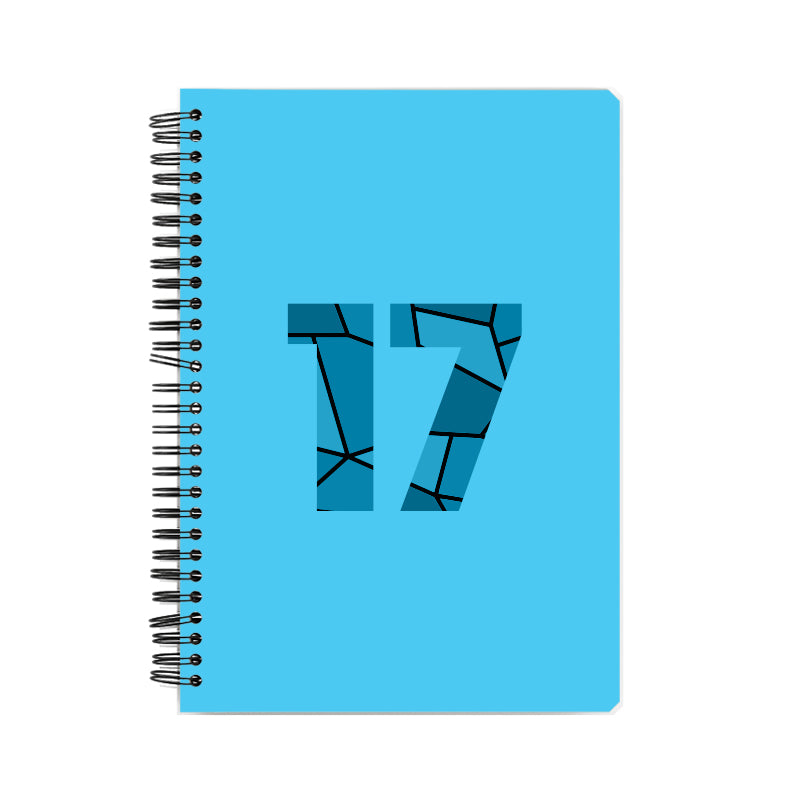 17 Number Notebook (Sky Blue)