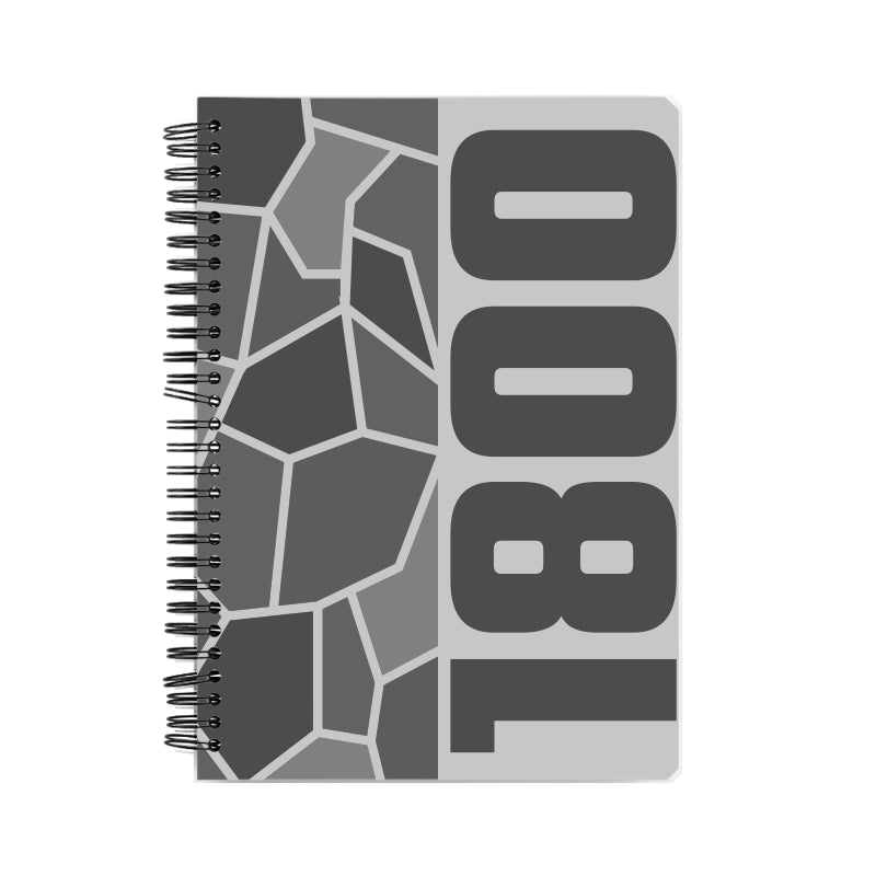 1800 Year Notebook (Melange Grey)