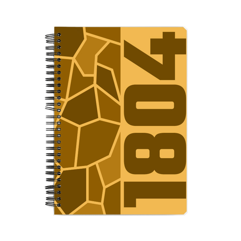 1804 Year Notebook (Golden Yellow)