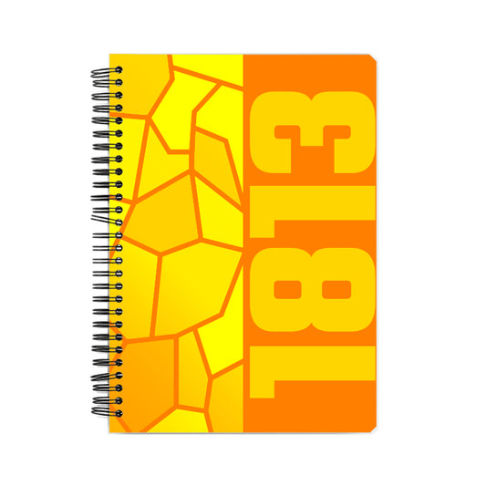 1813 Year Notebook (Orange)