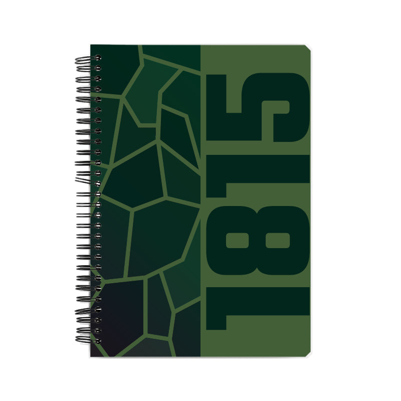 1815 Year Notebook (Olive Green)