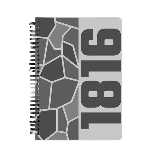 1816 Year Notebook (Melange Grey)