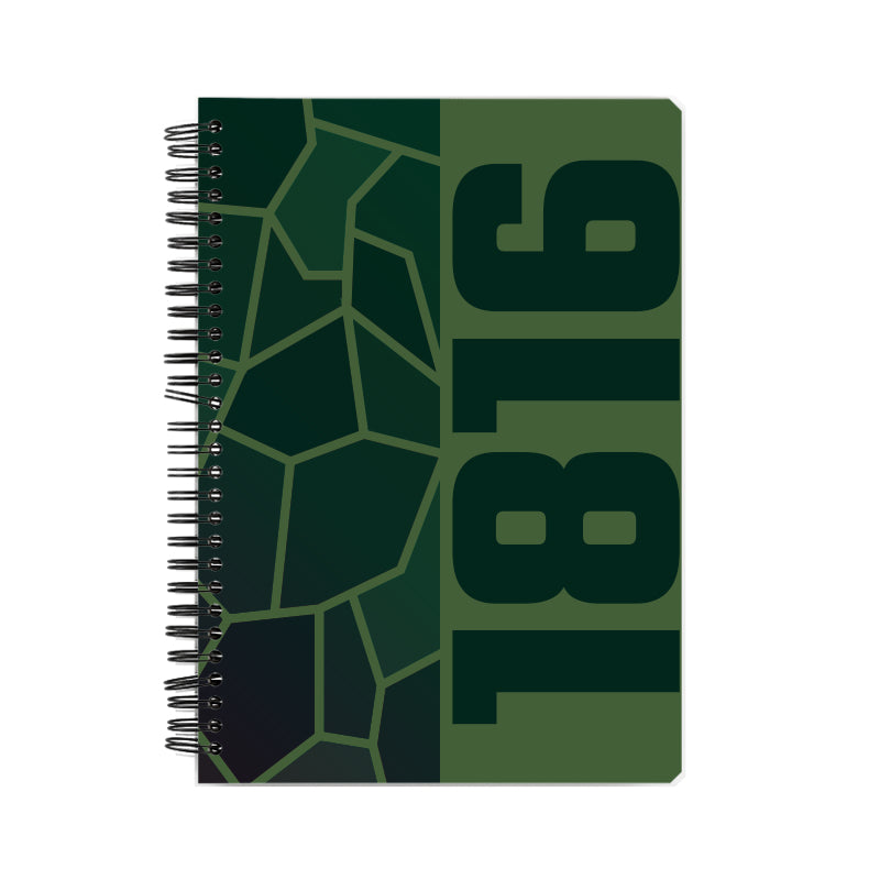 1816 Year Notebook (Olive Green)