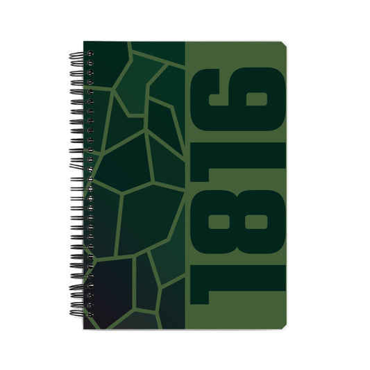 1816 Year Notebook (Olive Green)