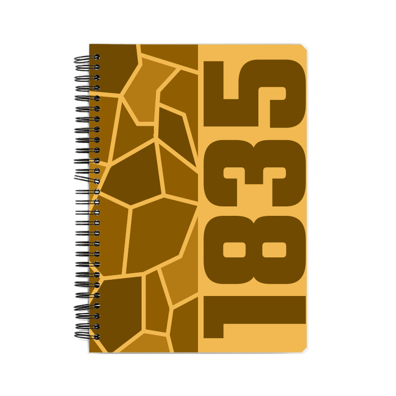 1835 Year Notebook (Golden Yellow)