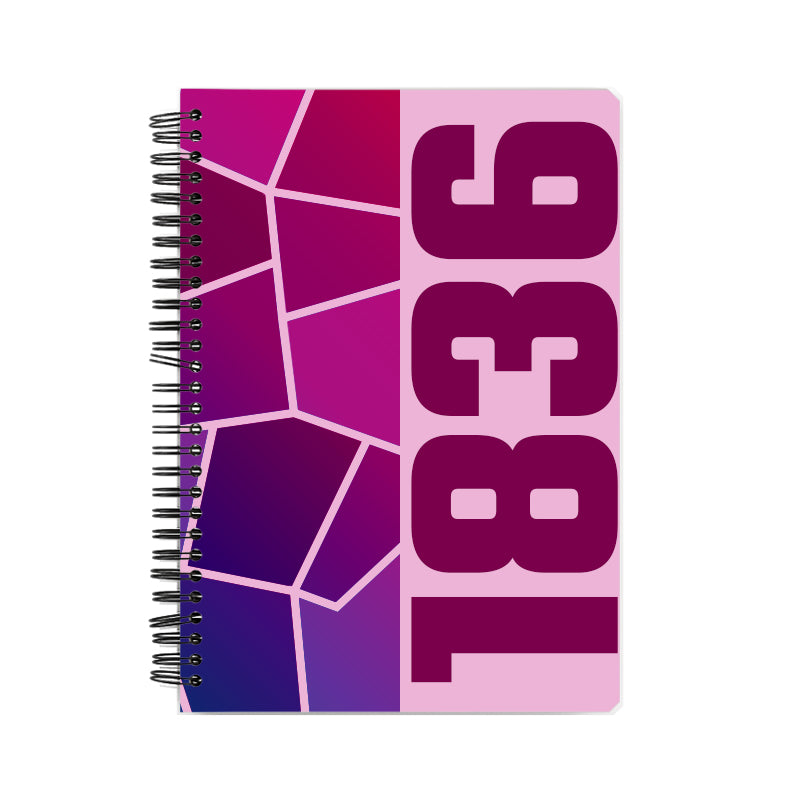 1836 Year Notebook (Light Pink)