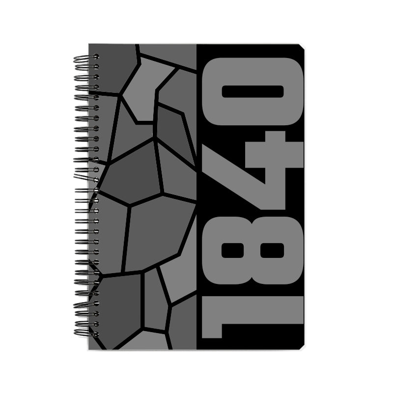 1840 Year Notebook (Black)