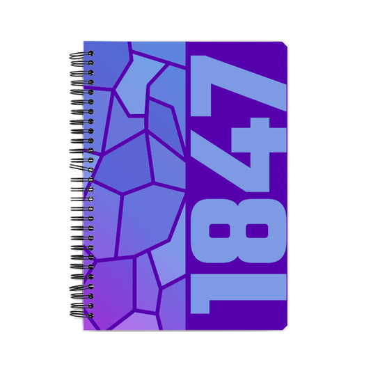 1847 Year Notebook (Purple)