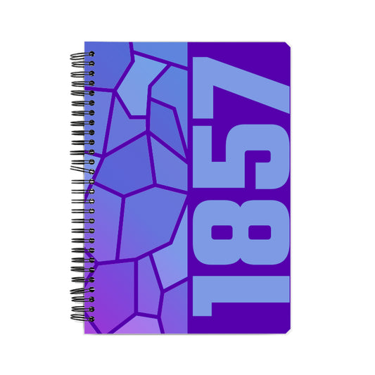 1857 Year Notebook (Purple)