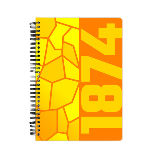 1874 Year Notebook (Orange)