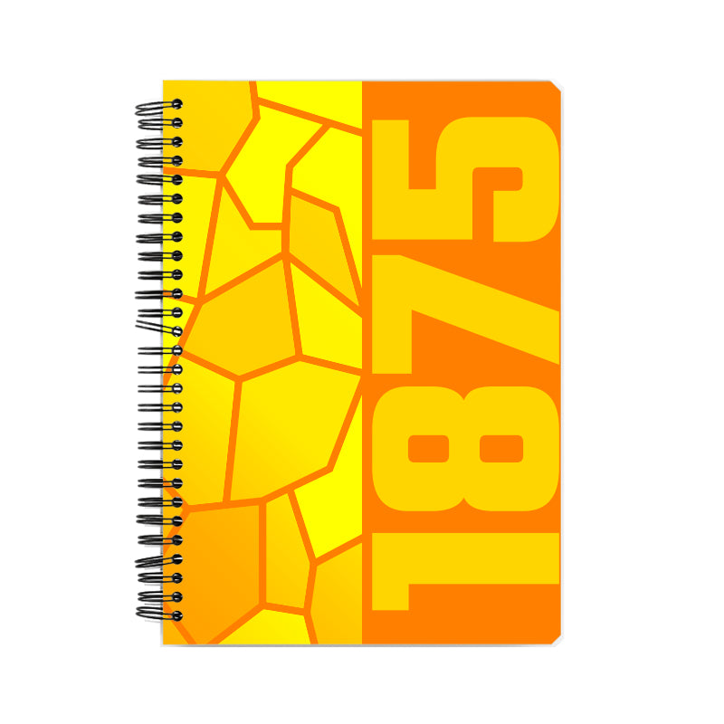 1875 Year Notebook (Orange)