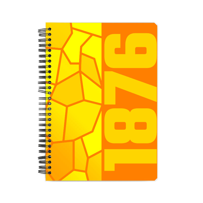 1876 Year Notebook (Orange)