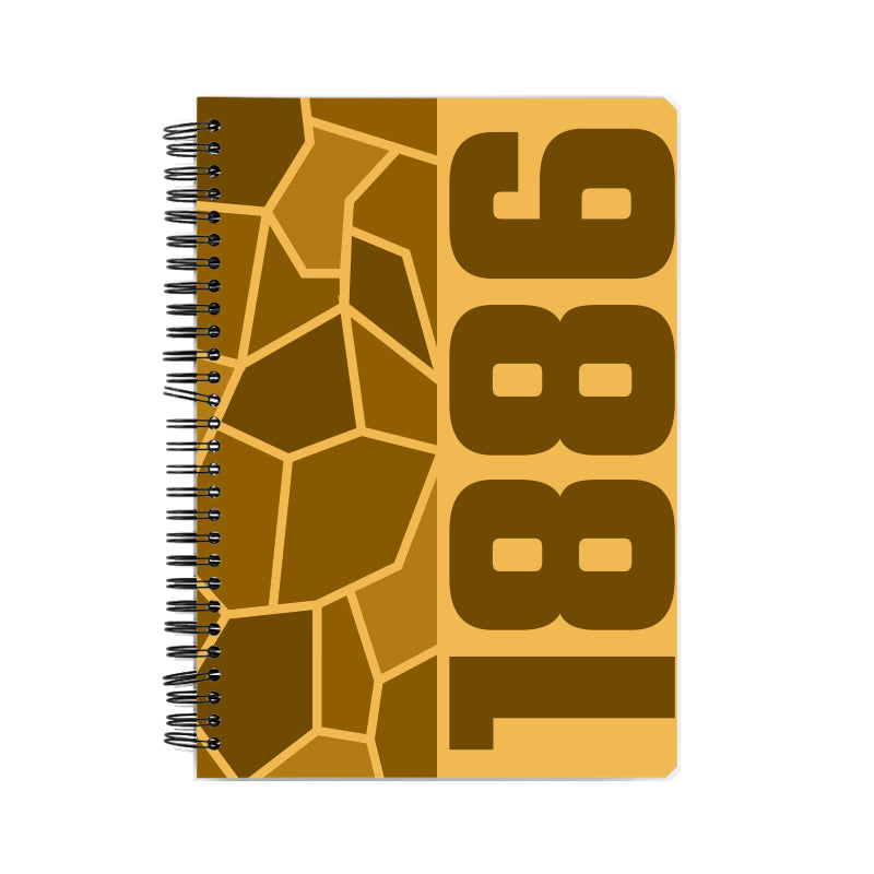 1886 Year Notebook (Golden Yellow)