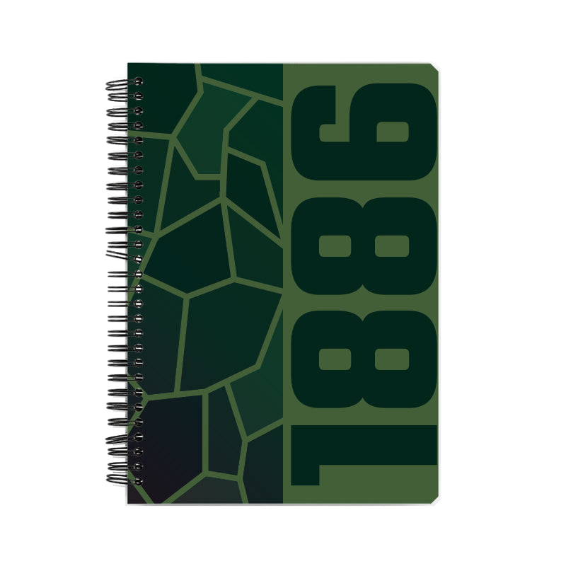 1886 Year Notebook (Olive Green)