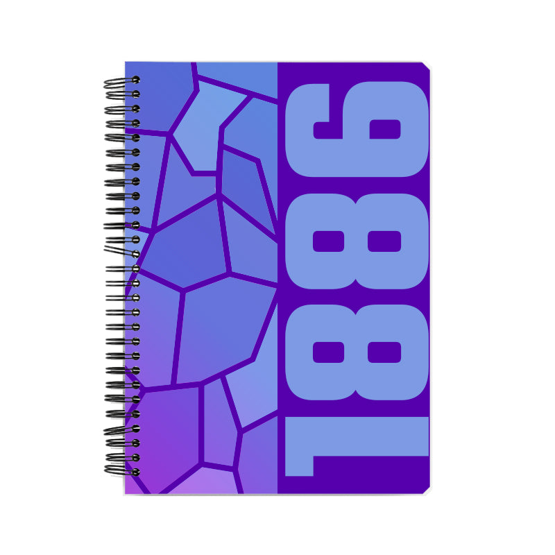 1886 Year Notebook (Purple)