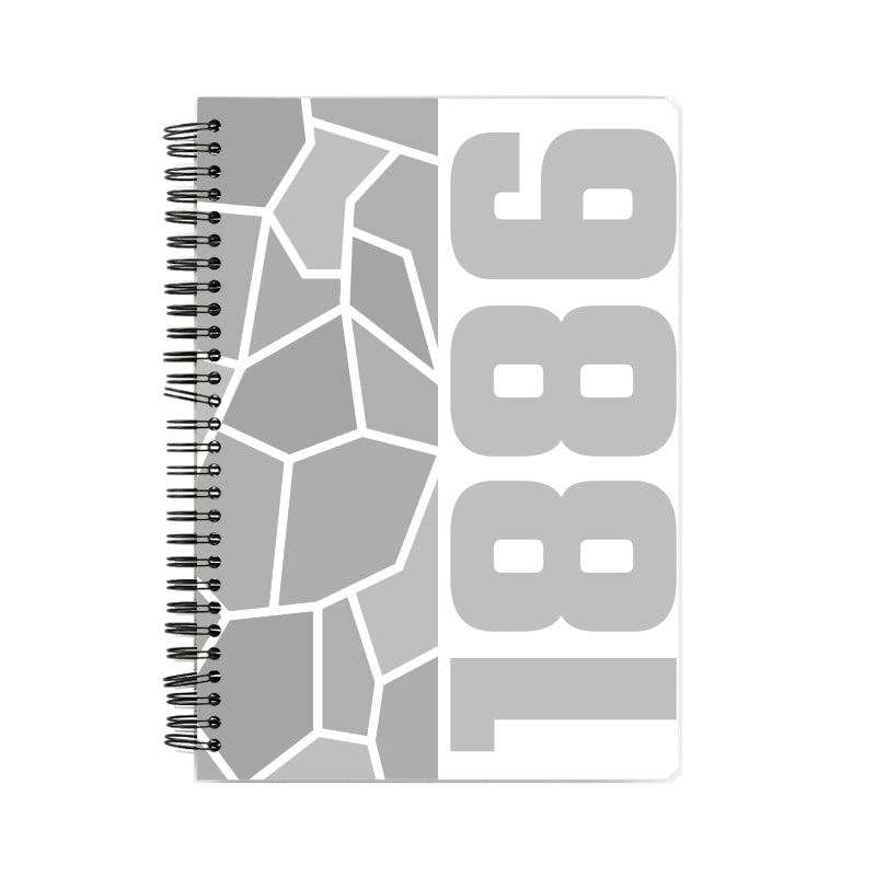 1886 Year Notebook (White)