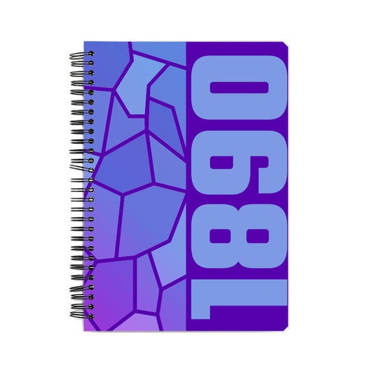 1890 Year Notebook (Purple)