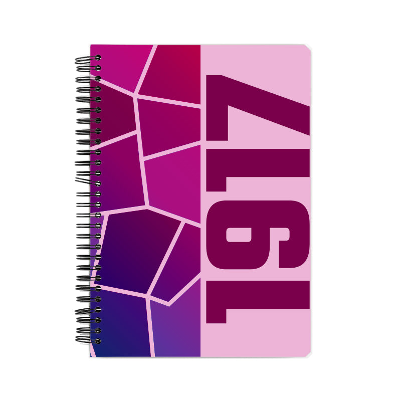 1917 Year Notebook (Light Pink)