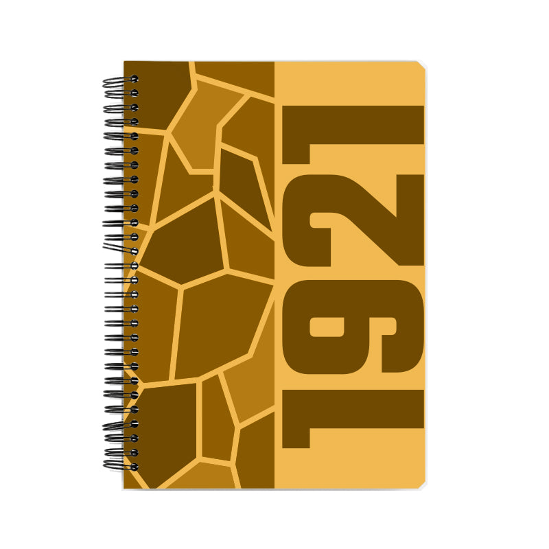 1921 Year Notebook (Golden Yellow)