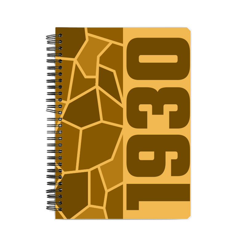 1930 Year Notebook (Golden Yellow)