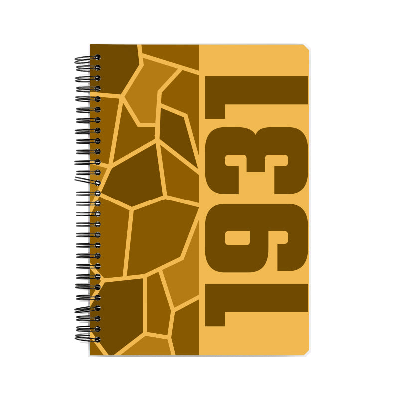 1931 Year Notebook (Golden Yellow)