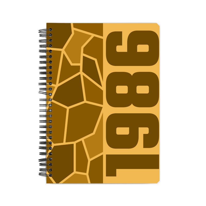 1986 Year Notebook (Golden Yellow)