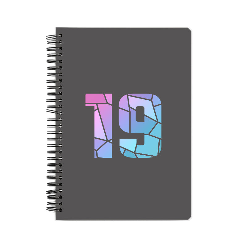 19 Number Notebook (Charcoal Grey)