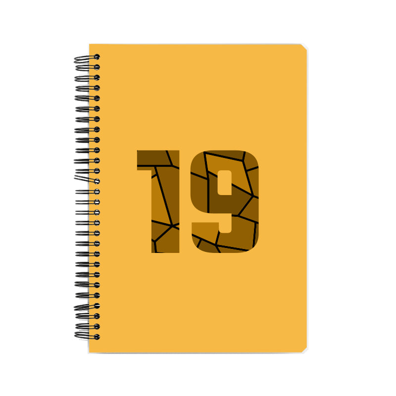 19 Number Notebook (Golden Yellow)