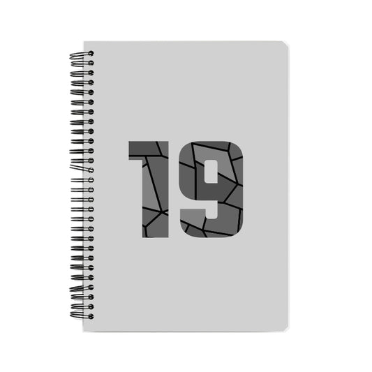 19 Number Notebook (Melange Grey)