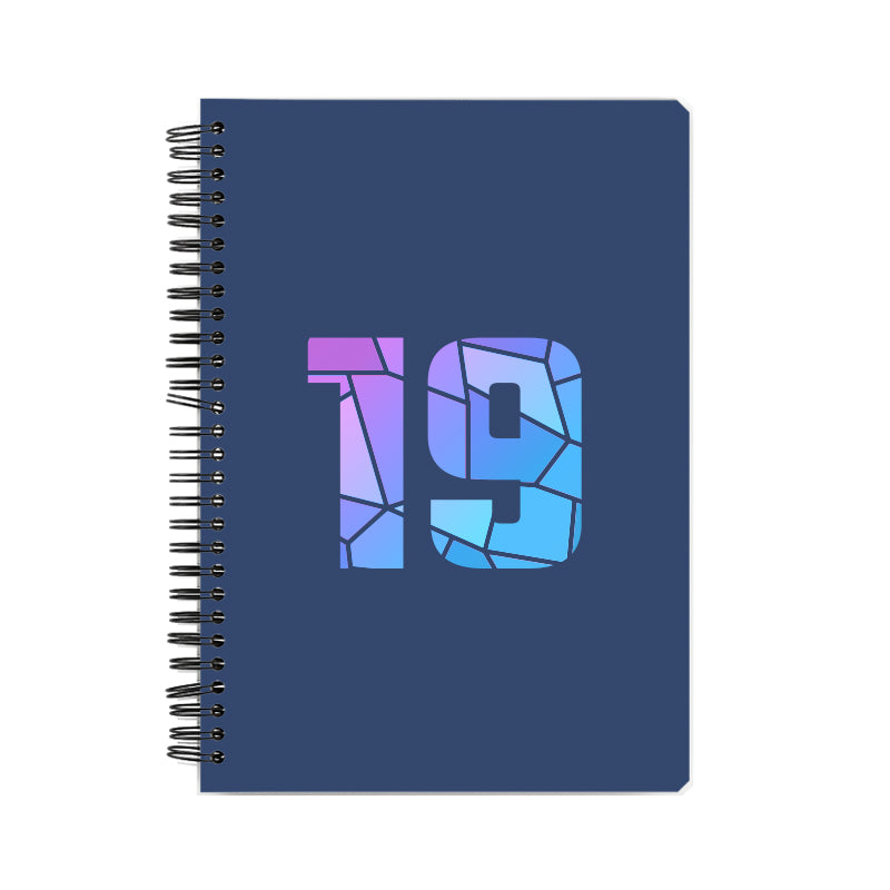 19 Number Notebook (Navy Blue)