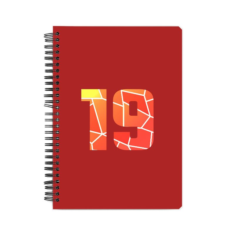 19 Number Notebook (Red)