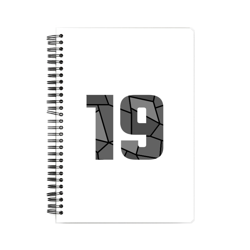 19 Number Notebook (White)