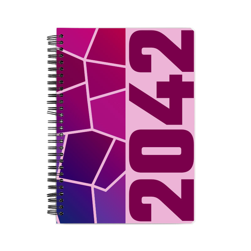 2042 Year Notebook (Light Pink)