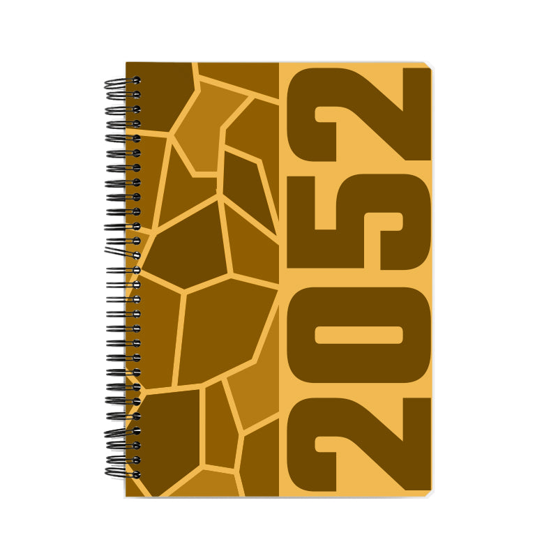 2052 Year Notebook (Golden Yellow)