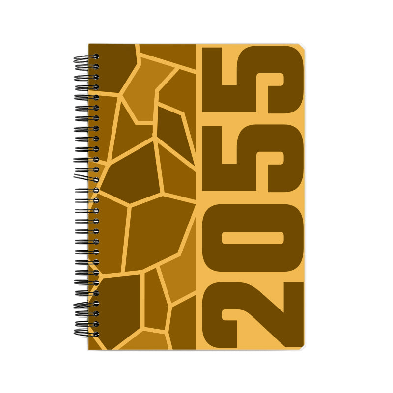 2055 Year Notebook (Golden Yellow)