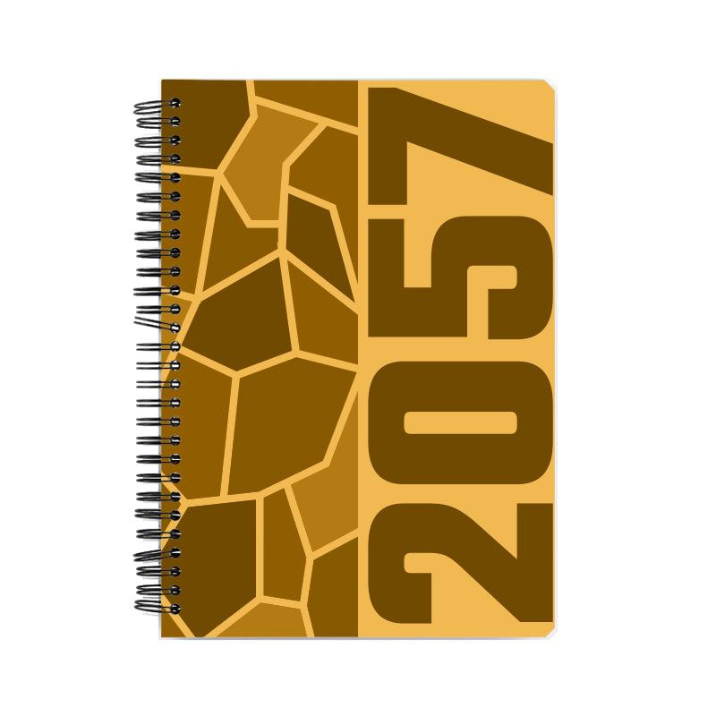 2057 Year Notebook (Golden Yellow)