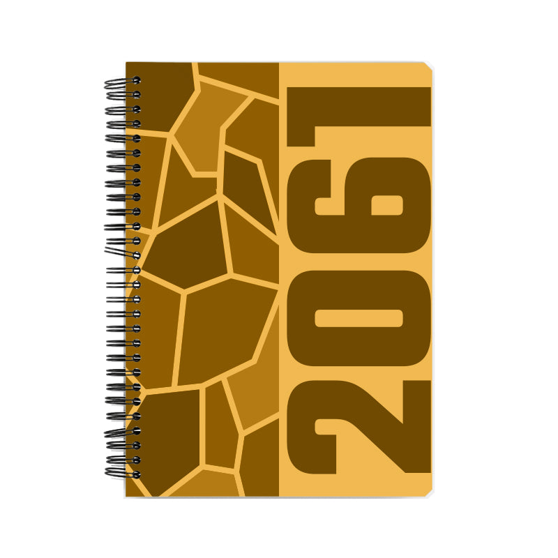 2061 Year Notebook (Golden Yellow)