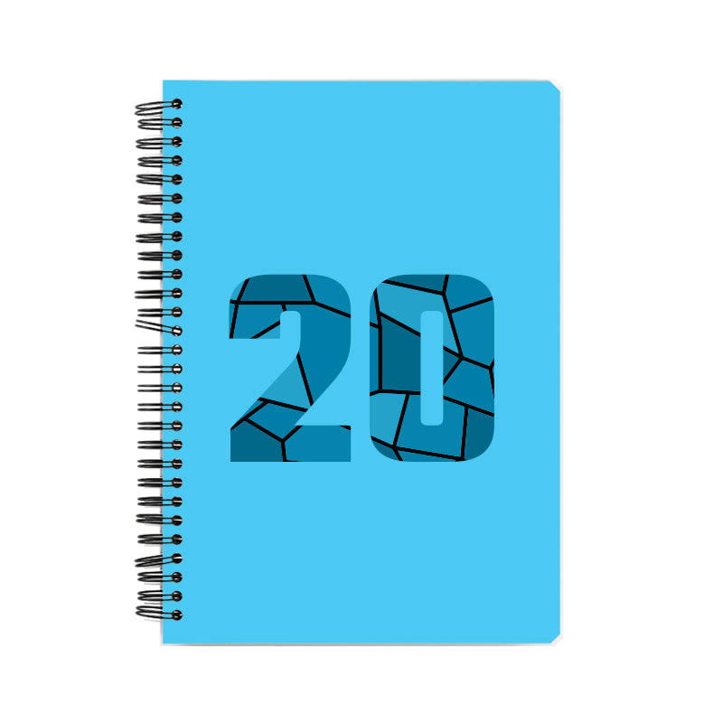 20 Number Notebook (Sky Blue)