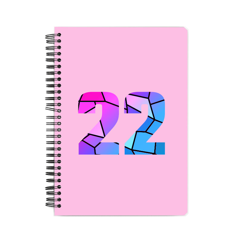 22 Number Notebook (Light Pink)