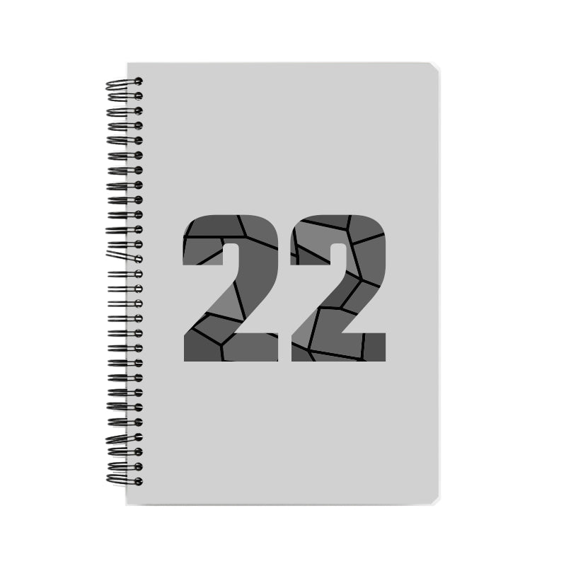 22 Number Notebook (Melange Grey)