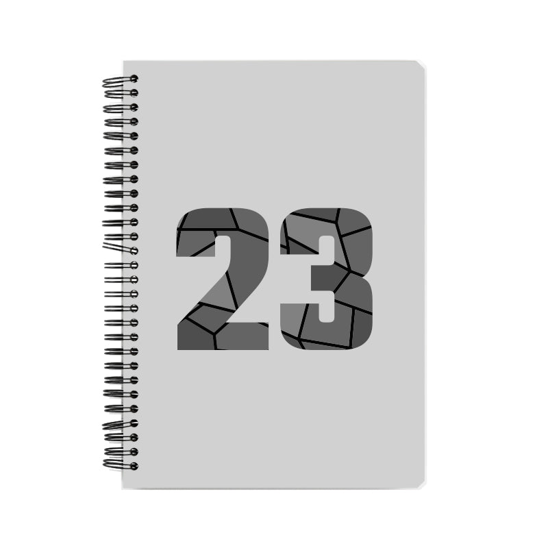 23 Number Notebook (Melange Grey)